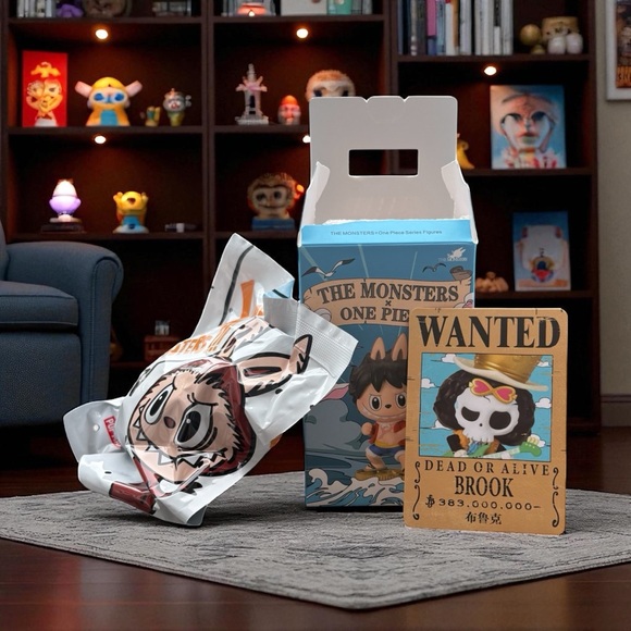 Pop Mart The Monsters x One Piece Brook Figure with Box Labubu - Picture 1 of 2